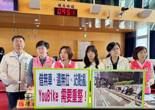 1141124台中YouBike亂象未解：借無車、還無位成日常 陳雅惠議員批市府調度失衡、站點錯置、治安風險升高產品圖