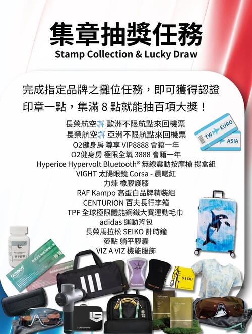 1141209全球極限體能鋼鐵大賽點燃台中！ 全民集章挑戰同步開戰 集滿抽長榮航空歐美來回機票