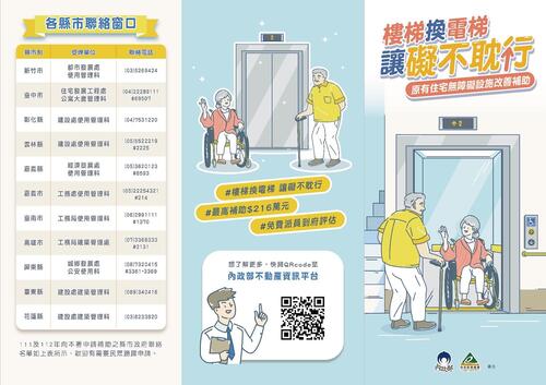 1150512提升居住安全與便利性 中市補助社區優化無障礙設施 即日起至8/31受理申請