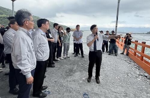 1150529卓院長視察馬太鞍溪防汛整備情形 經濟部：跨部會協力汛期防災  提升整體承洪韌性