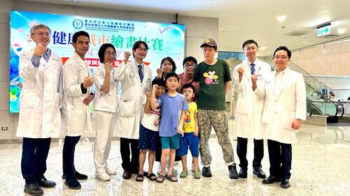 1150627醫療、藝術與人文關懷並重 中醫大市醫打造北屯健康新地標「遇見幸福守護」繪畫比賽暨健康促進園遊會熱鬧登場