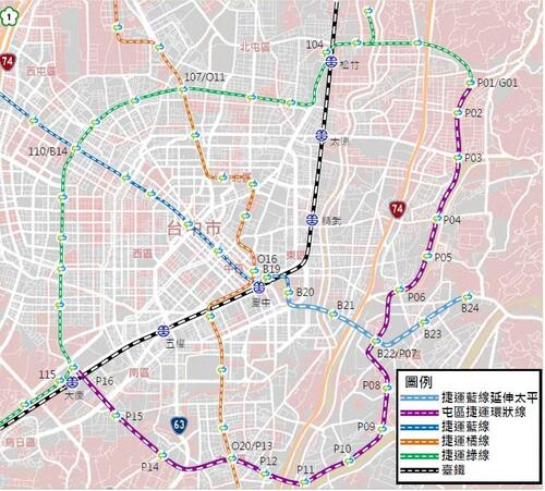 1150703藍線開工、紫線接力！中市提前布局屯區捷運環狀線 打造完整捷運路網