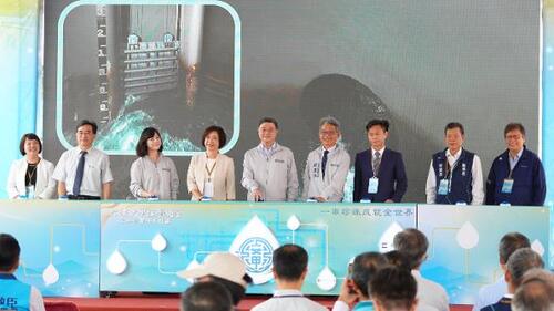 1150725大安大甲溪聯通管完工通水 卓榮泰院長：全力推動「珍珠串計畫」 強化國家水資源韌性