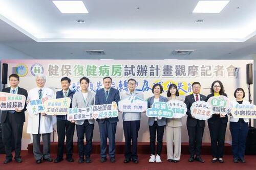 1150823健保復健病房試辦計畫觀摩 卓榮泰院長：3億專款推動復健病房 延長國人健康餘命 減輕照顧負擔 臺中醫院復健病房五大病房特色助攻91.9%患者成功返家產品圖