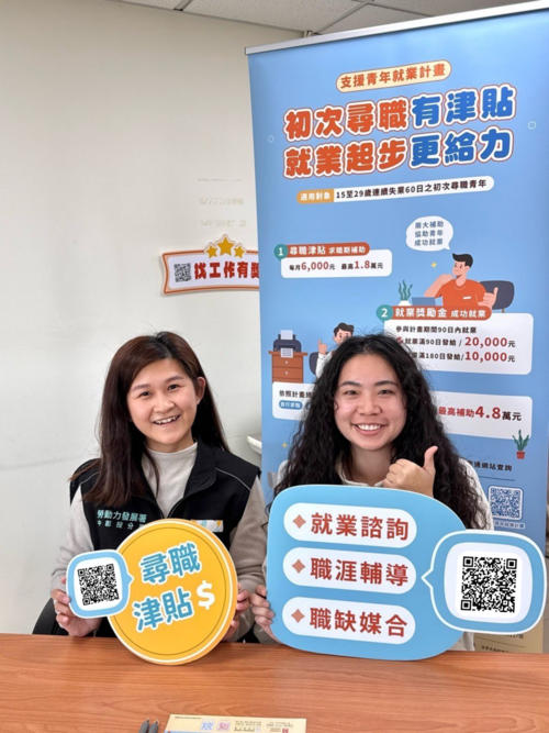 1150203最高4.8萬元補助！中彰投分署推動「支援青年就業計畫」陪伴初次尋職青年加速就業力