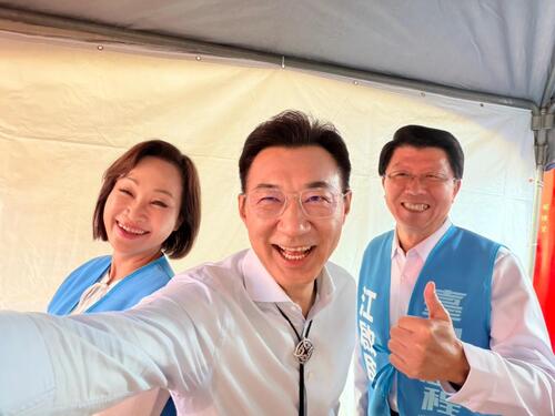 1150314醒修宮見面會 謝龍介、柯志恩合體力挺江啟臣