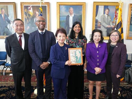 1150318城市外交新里程！訪團拜會馬里蘭州府 副州長盛讚盧市長女力執政貢獻