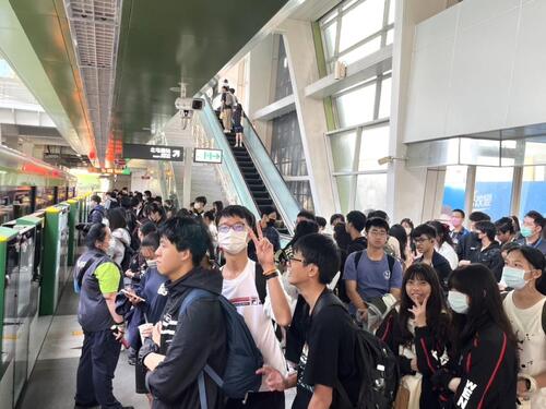 1150325中捷綠線放學尖峰人潮增 4/1起加密北上班距提升通學品質