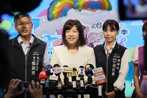 1150401台中親子音樂季年年升級！新聞局長：5公尺高彩虹小馬迎接幸福兒童節