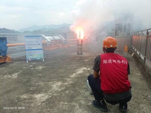 1150401把握鋒面過境！水利署再次啟動陸空聯合人工增雨