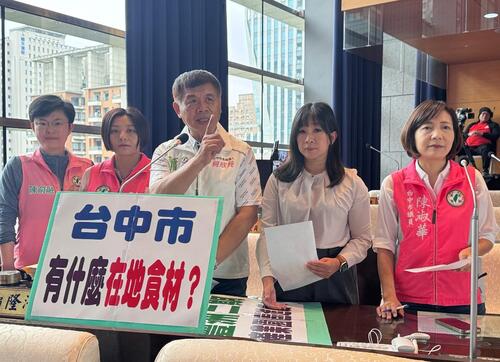 1150416台中校園午餐喊在地化卻只剩「菇類」？ 蕭隆澤批政策落空 農業局：持續與農會協調 逐步擴大在地農產品進入校園午餐的比例