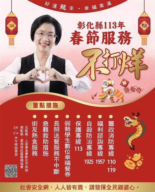 彰化縣春節各項福利服務不打烊  |優質節目|台灣半線彰化情